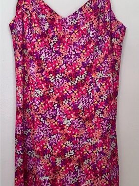 French Connection Floral Slip Dress Size 2 Pink Multicolor Mini Cami Dress